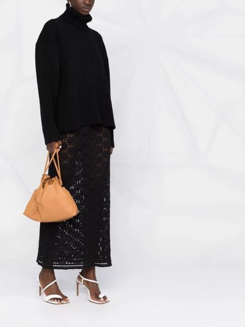 Proenza Schouler roll-neck drop-shoulder jumper - Black - zdjęcie produktu nr 2