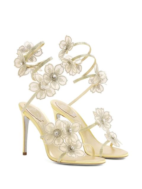 René Caovilla Floriane floral strass sandals - Yellow - zdjęcie produktu nr 2