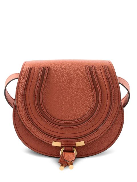 Chloé Marcie leather shoulder bag - Brown - zdjęcie produktu nr 1