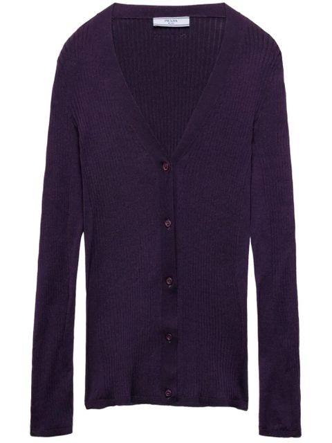 Prada cotton cardigan - Purple - zdjęcie produktu nr 1
