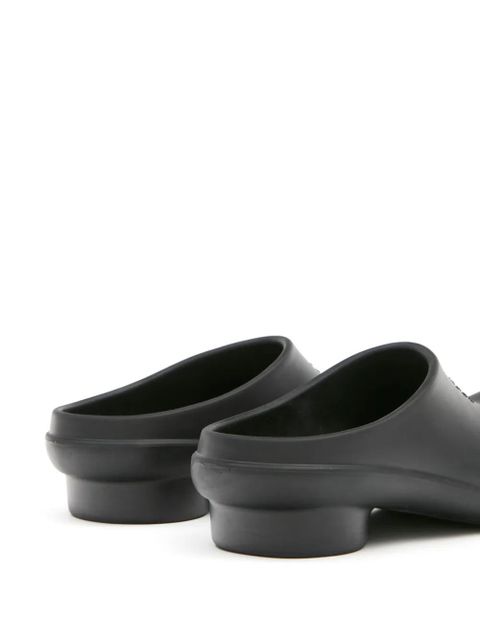 MM6 Maison Margiela Anatomic numbers-motif slippers - Black