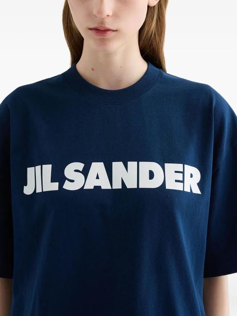 Jil Sander logo-print cotton T-shirt - Blue