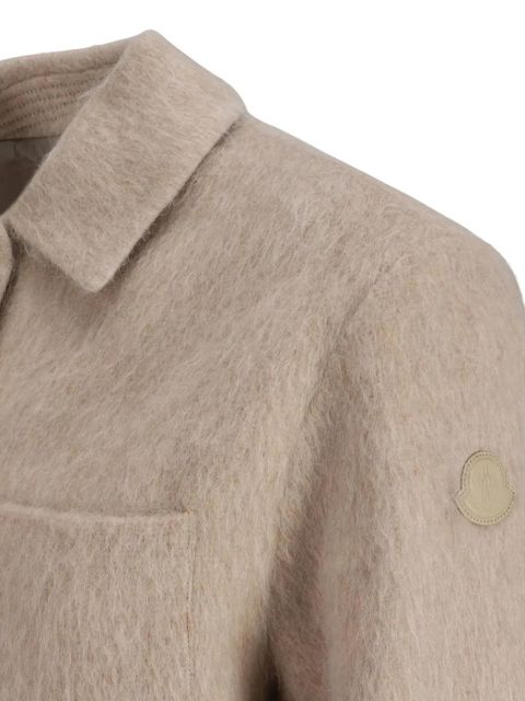 Moncler logo-appliqué shirt - Neutrals