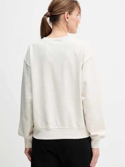 Calvin Klein Jeans bluza damska kolor beżowy z nadrukiem LV047B234G