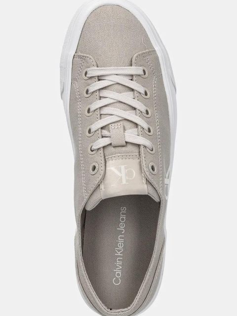 Calvin Klein Jeans tenisówki VULC FLATFORM LOW CV MG damskie kolor beżowy YW0YW01763