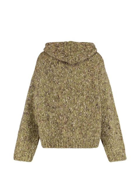 Miu Miu hooded zip sweatshirt - Green - zdjęcie produktu nr 2