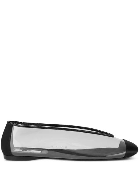 Moschino semi-sheer ballet flats - White - zdjęcie produktu nr 1