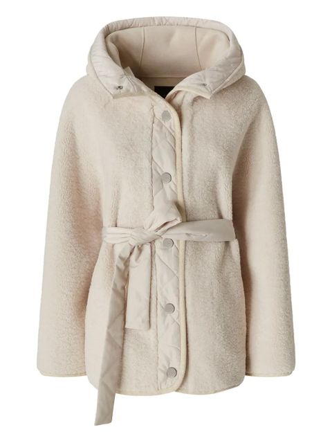 PINKO hooded belted jacket - Neutrals - zdjęcie produktu nr 1