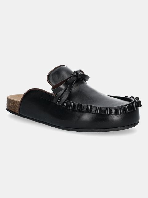 JW Anderson klapki Ruffle Loafer damskie kolor czarny LF0069 LA0323 999 - zdjęcie produktu nr 1