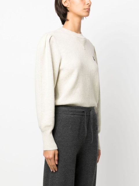 MARANT ÉTOILE Kelaya logo-embroidered jumper - Neutrals
