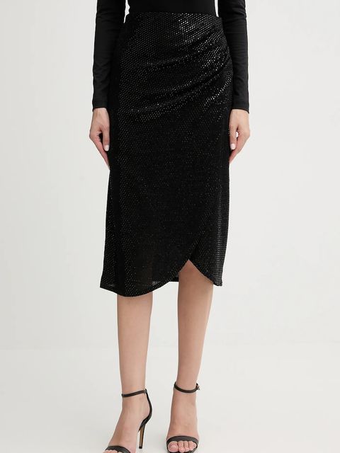 Morgan spódnica kolor czarny midi prosta JOLIVIA - zdjęcie produktu nr 1