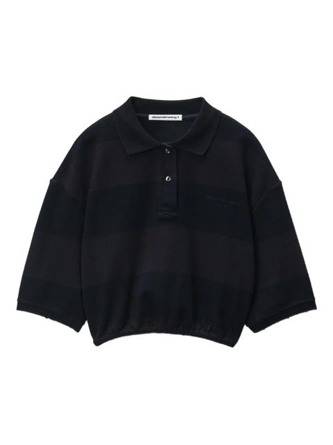 Alexander Wang cropped polo shirt - Black - zdjęcie produktu nr 1