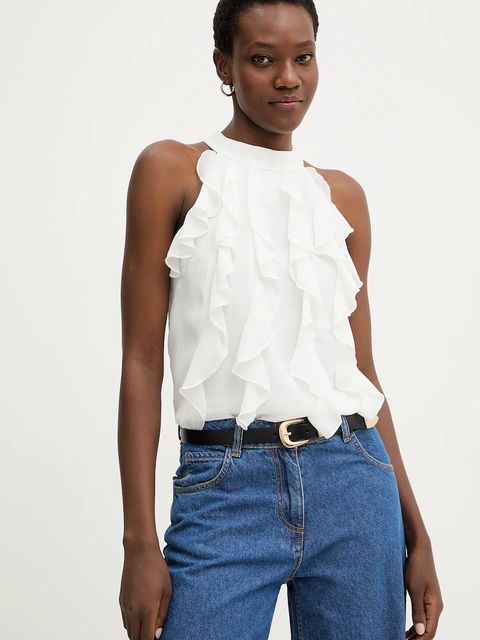 Answear.LAB bluzka damska kolor biały gładka