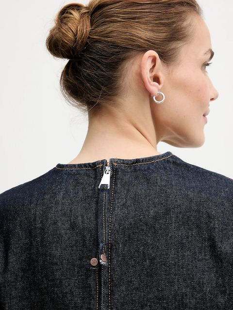 Calvin Klein Jeans sukienka jeansowa kolor granatowy mini prosta LV047D703G