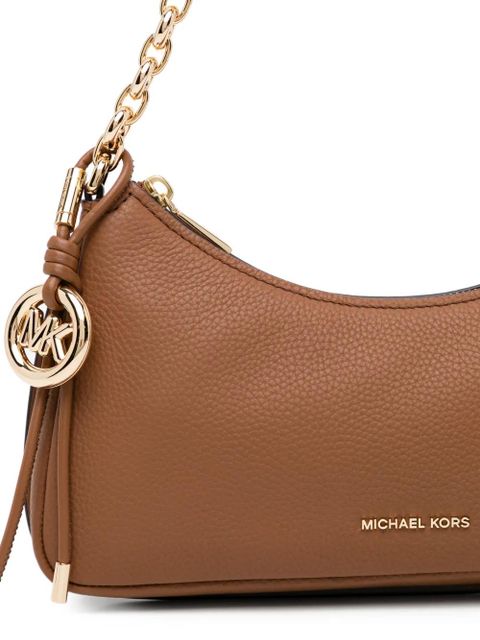 Michael Kors Nolita Medium Pebbled Leather Chain Pochette - Brown