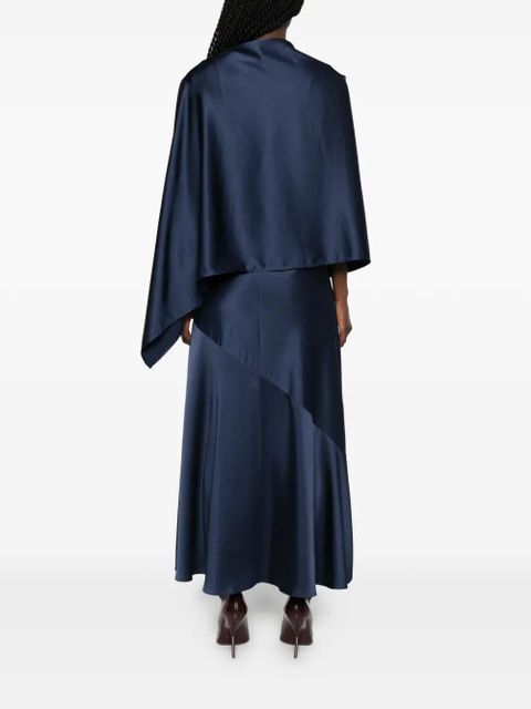 Weekend Max Mara Calante asymmetric draped dress - Blue