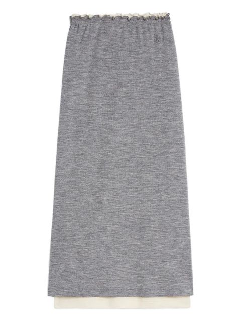 Jil Sander lightweight wool layered skirt - 924 - zdjęcie produktu nr 1