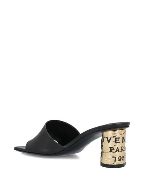 Givenchy logo-embossed leather sandals - Black - zdjęcie produktu nr 2