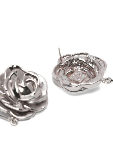 Magda Butrym Rose Stem earrings - Silver