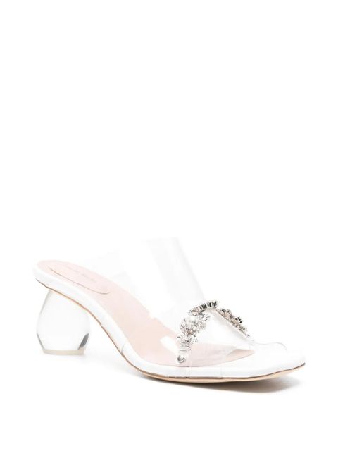 Simone Rocha embellished perspex heel sandal - White - zdjęcie produktu nr 2