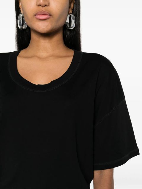 LEMAIRE drop-shoulder cotton T-shirt - Black