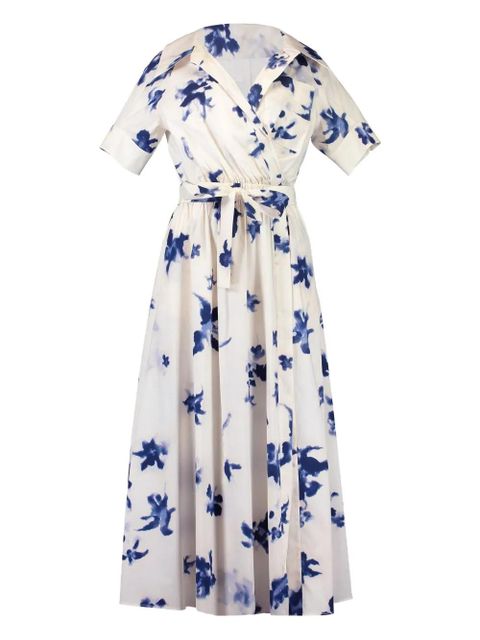 Altuzarra Lydia floral-print belted dress - Neutrals - zdjęcie produktu nr 1