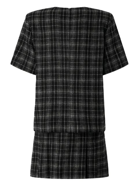 PINKO check buckle dress - ZC8 MULTI.NERO/BEIGE - zdjęcie produktu nr 2