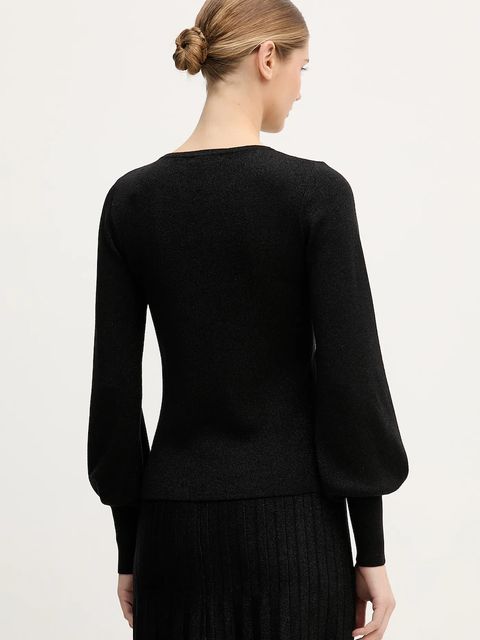 United Colors of Benetton sweter damski kolor czarny lekki 1EZSD10EY