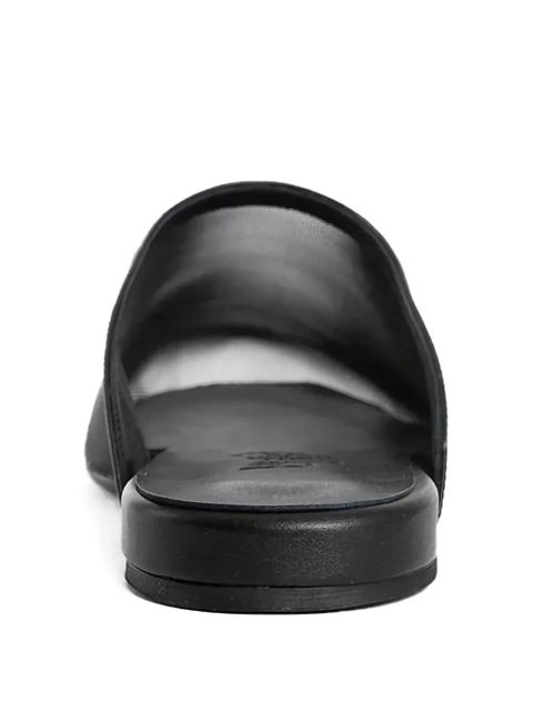 Ancient Greek Sandals The Slipper mesh mules - Black