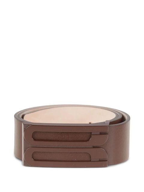 Victoria Beckham logo-plaque leather belt - Brown - zdjęcie produktu nr 1