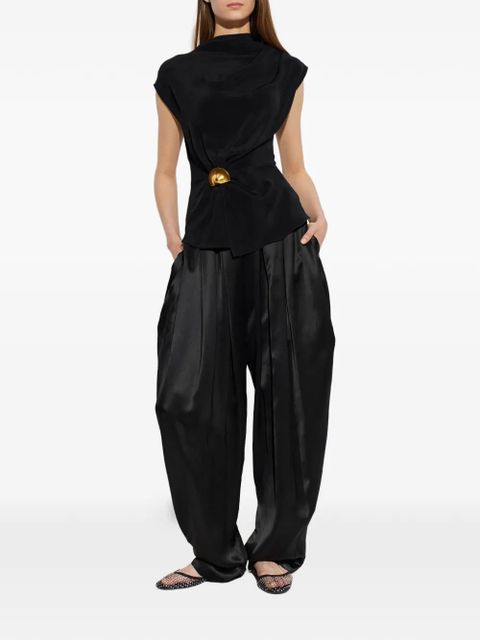 Cult Gaia Esmia draped top - Black - zdjęcie produktu nr 2