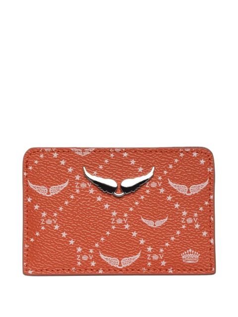 Zadig&Voltaire monogram star-print cardholder - Orange - zdjęcie produktu nr 1
