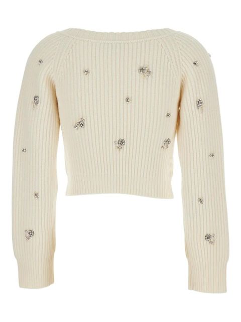 Simkhai Novah rhinestone-embellishment cardigan - Neutrals - zdjęcie produktu nr 2