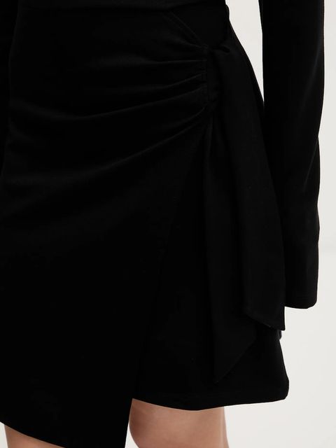 Karl Lagerfeld Jeans sukienka kolor czarny mini dopasowana B1W13044