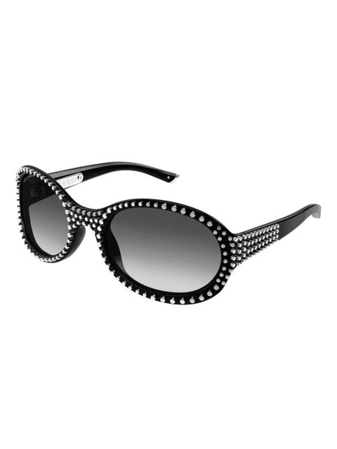 Gucci Eyewear GG2013S studded oval-frame sunglasses - Black - zdjęcie produktu nr 2