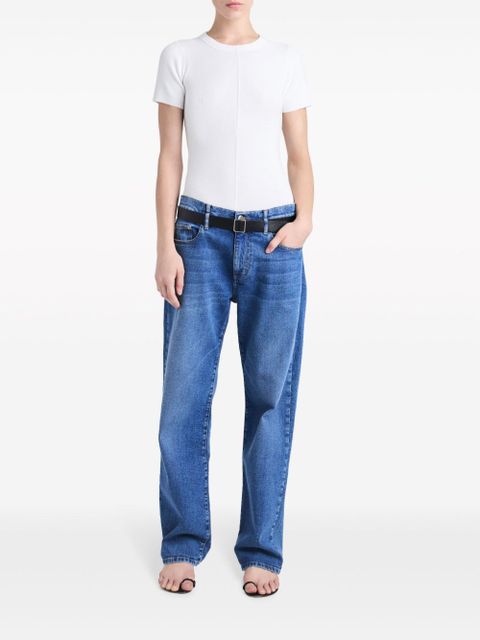 Proenza Schouler ribbed crew-neck T-shirt - White - zdjęcie produktu nr 2