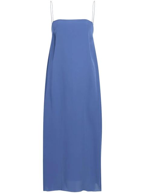 KHAITE Sicily silk midi dress - Blue - zdjęcie produktu nr 1