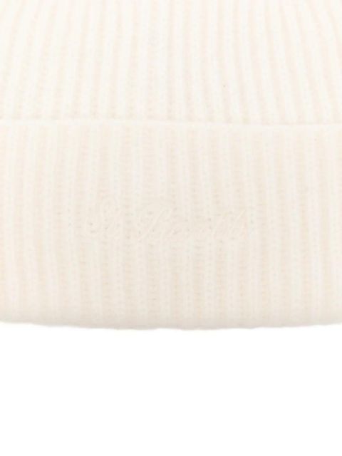 MC2 Saint Barth Moss ribbed-knit beanie hat - Neutrals