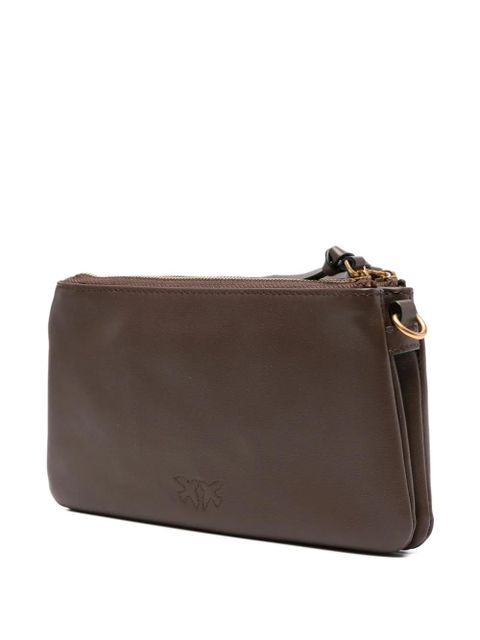 PINKO double-zip leather cross body bag - Brown - zdjęcie produktu nr 2