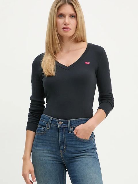 Levi's longsleeve bawełniany kolor czarny A9330 - zdjęcie produktu nr 1