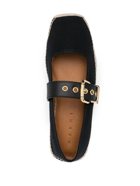 Marni Mary Jane canvas espadrilles - Black - zdjęcie produktu nr 2