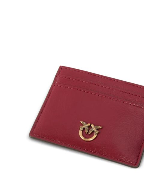 PINKO logo-applique cardholder - Red