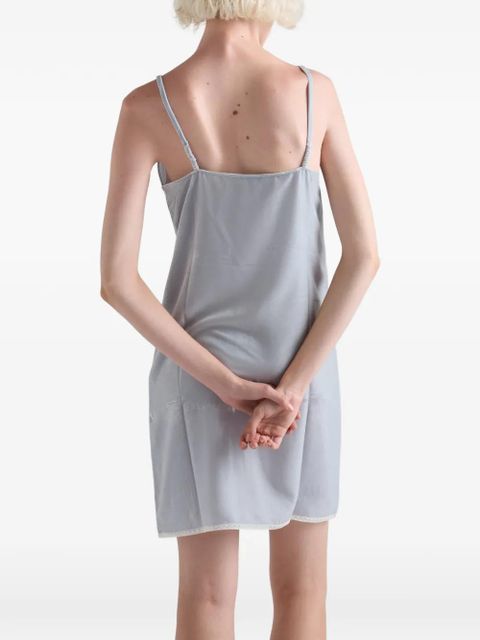 Prada flared spaghetti-straps slip dress - Grey