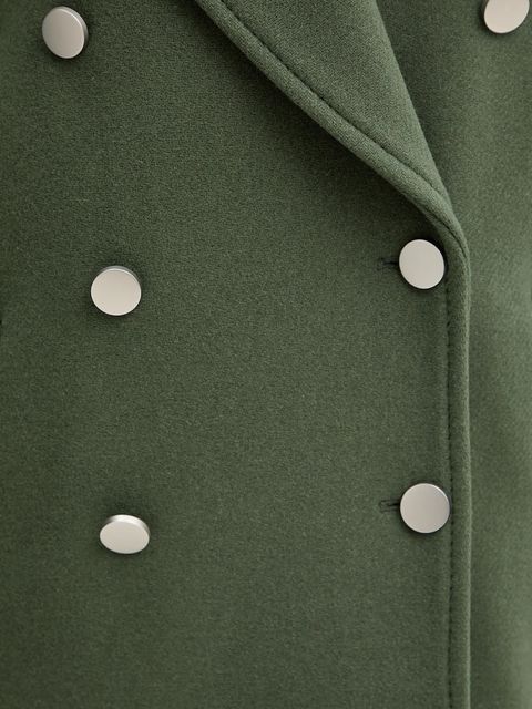 MAX&Co. płaszcz z dodatkiem wełny kolor zielony 2526086114200