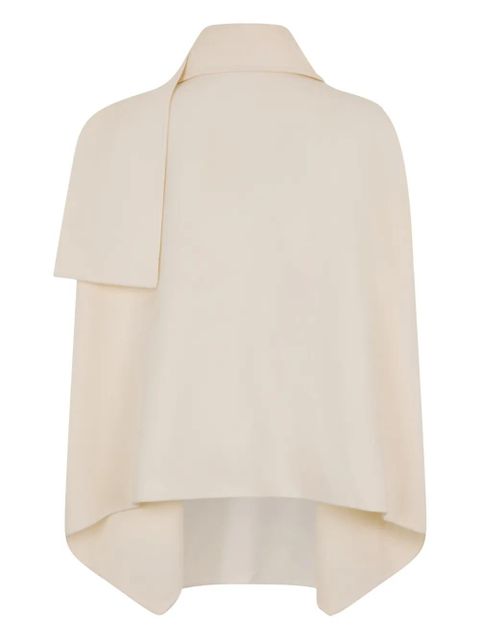 Valentino Garavani Caban draped collared jacket - Neutrals - zdjęcie produktu nr 2