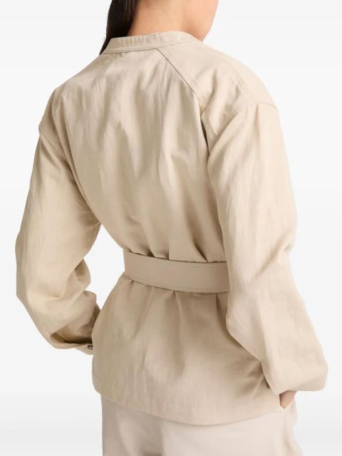 Yves Salomon belted jacket - Brown