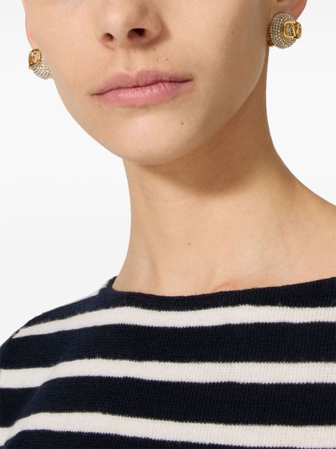 Valentino Garavani 18kt gold Vlogo Signature clip-on earrings