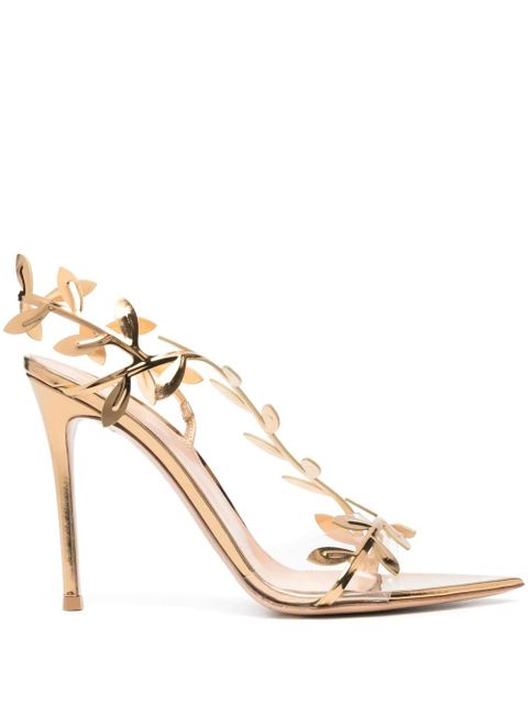 Gianvito Rossi Flavia 105mm leather sandals - Gold - zdjęcie produktu nr 1