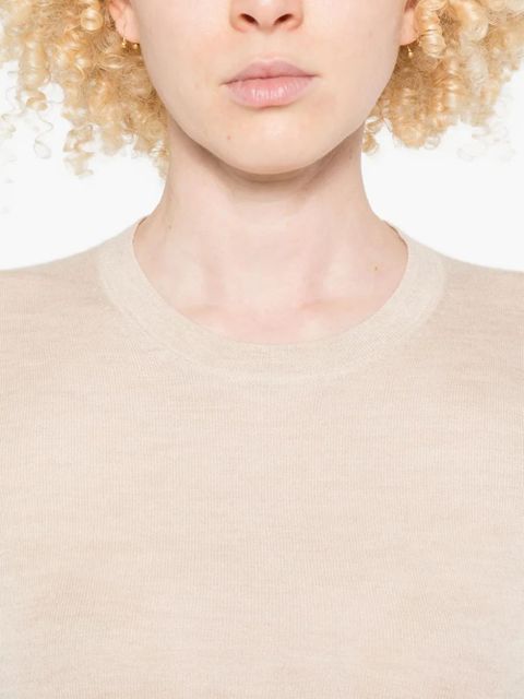 ISABEL MARANT long-sleeve round-neck sweater - Neutrals