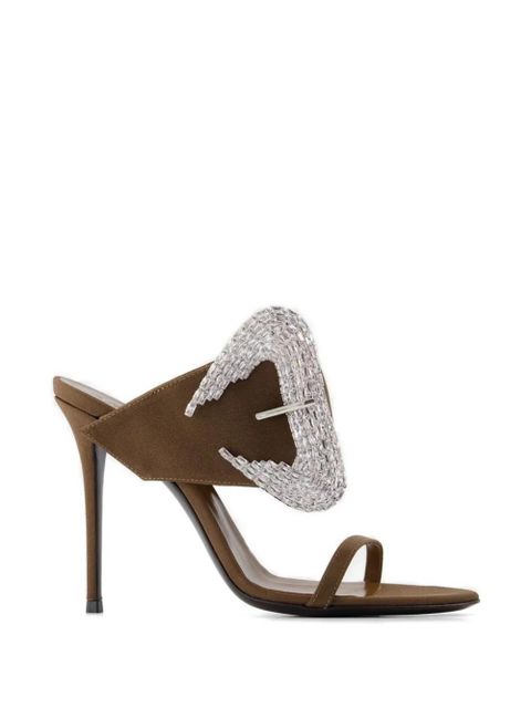 Giuseppe Zanotti Ludhovica embellished sandals - Brown - zdjęcie produktu nr 1